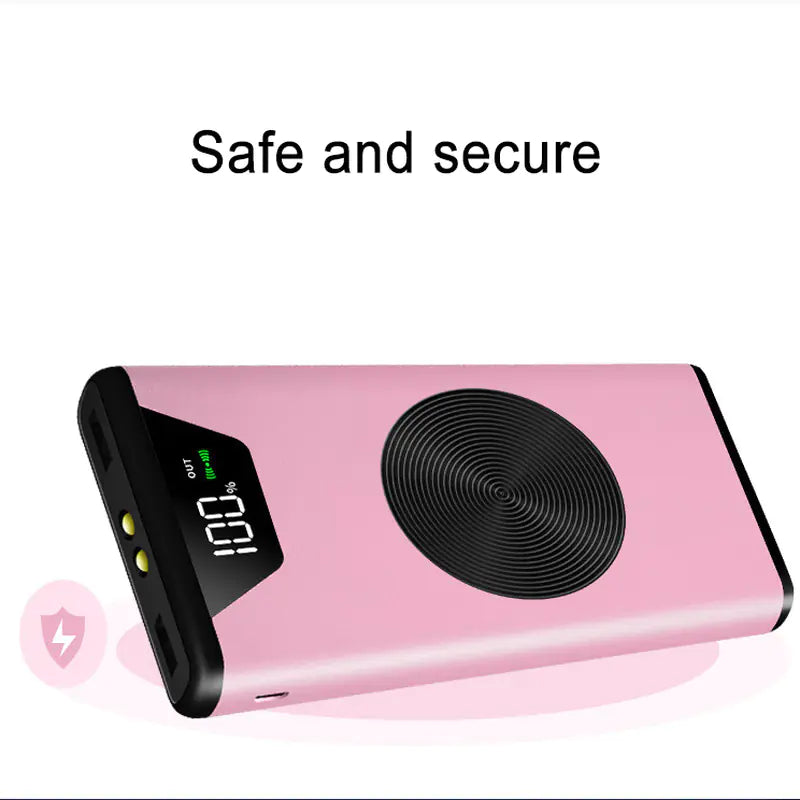 20000mAh Wireless Power Bank with Dual USB LED Display
