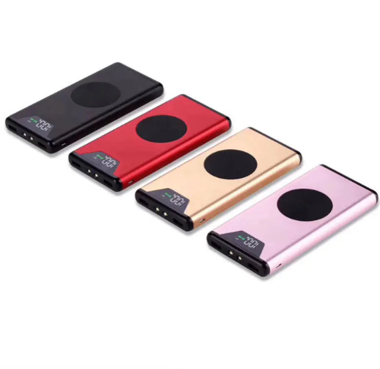 20000mAh Wireless Power Bank with Dual USB LED Display